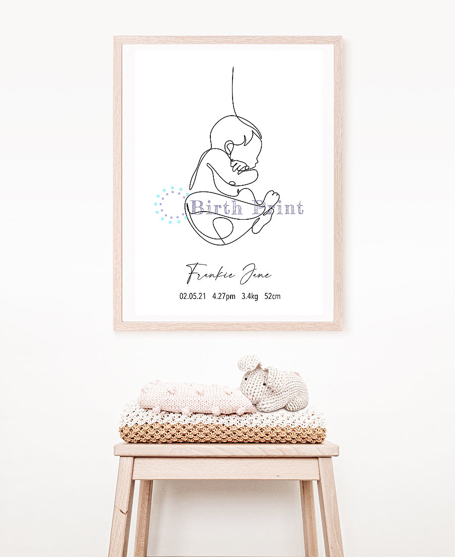 Womb birth poster