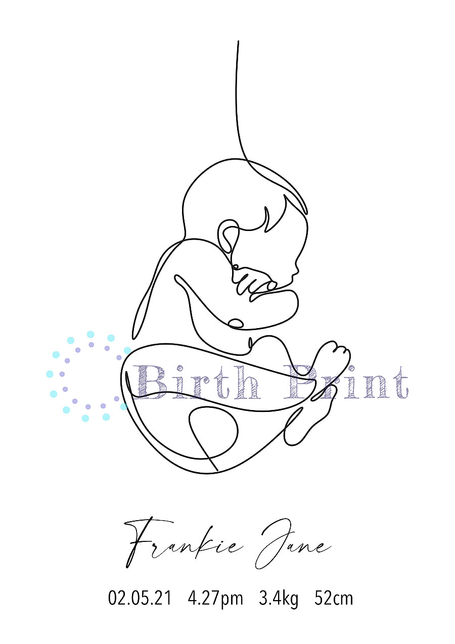 Womb birth poster