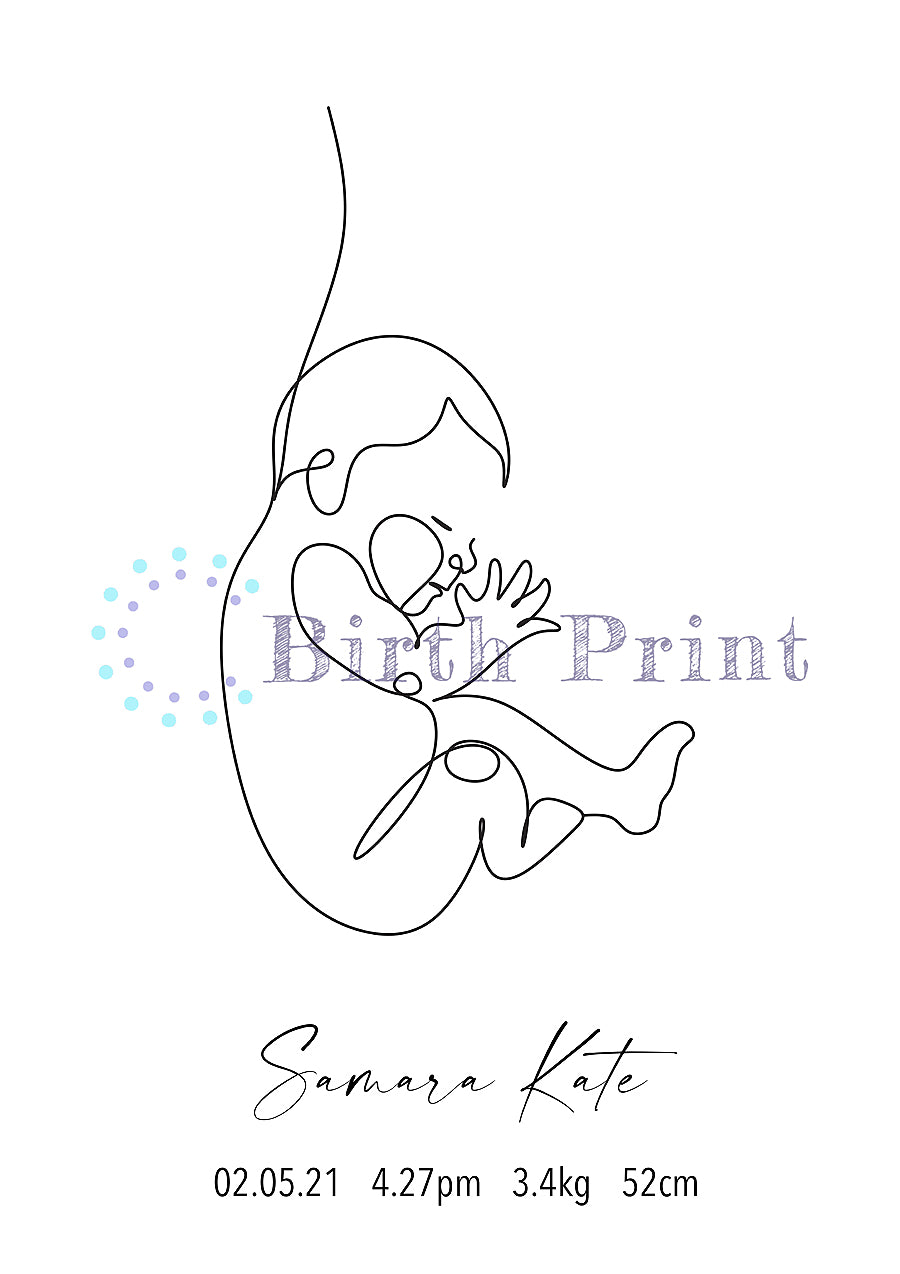 Womb birth poster