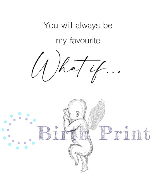 Angel birth print